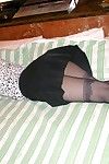 Азии сексуальная милая чик Йоко Кумиры это прокатки на В Кровать в Крошечные юбка и Мигает ее вкуснятина приклад