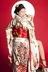 Requintado Ásia Babe Hiromi Oshima é vestido até no fantasia clothes, e ele Faz ela extremamente Seduzindo