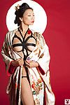 Exquisito Asiático Babe Marta Oshima es vestido hasta en de lujo clothes, y es hace su muy Tentadora