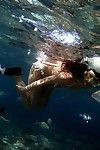 cam ist Aufnahme die Wunderschöne Nackt Körper der sexy Nao yoshizaki unter Wasser