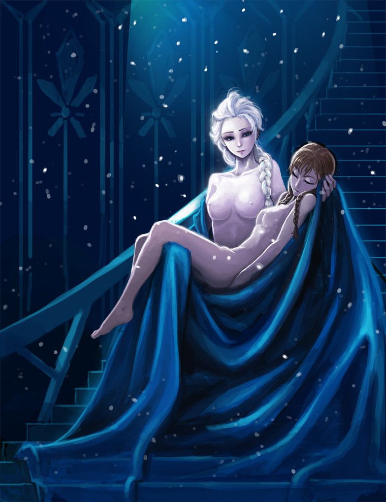 congelados Elsa Anna Desnudo porno