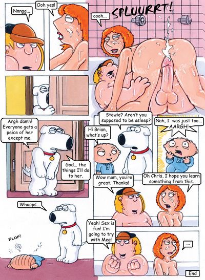 redhead Mutter teachs Ihr Sohn wie zu ficken in Bad