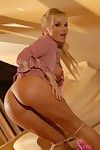 Gorgeous blond Silvia Saint does everything to reach climax throughout clammy masturbation