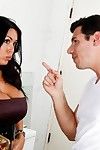 Curvy milf Sienna West likes feeling the enormous stick in perspired Latina chicito mouth and smooth on top nub