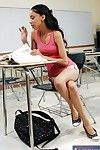 Hawt Alexis Love benefits from her constricted latin pussy screwed hard in the classroom