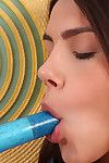 Hawt and hot angel Valentina Nappi with largest tatas is drilling her kitty with sex toys