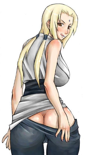 Tsunade in jeans showing his hentai hole