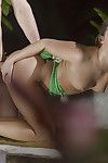 European pornstar Amirah Adara displaying tiny tits during outdoor fucking