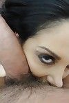 Thick shaft with huge balls gets tasted by big-breasted brunette Ava Adams