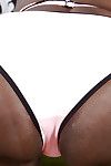 Afrikanischer erste timer schwarz Dahlia zeigen aus rosa pussy und Big butt