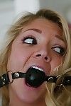 Blonde teen babe Jessie Andrews gets bounded and banged hardcore