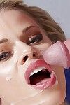 Blonde pornstar Jessa Rhodes banging large cock for cum facial finish