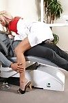 Hure blonde Arzt Tanja james Mit riesige Titten fickt Mit Ihr Patienten rechts in Ihr office