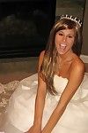 Melissa midwest vestido en La BODA Vestido muestra y Los dedos su sexy sin pelo Coño