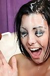 Jackie Daniels takes massive face cumshot after getting fucked by huge dark cock