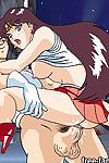 romantyczna suknia ślubna i dragonball: Anime hentai Kreskówka orgia