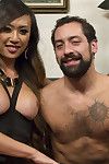 Boss lady bitch, ts venus lux reviews her employees with her cock!