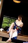 Talented and smokin\' arousing Tomomi Idols teases in abdomen of the camera geisha style