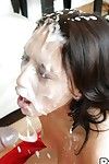 Fabulous Eastern Vicky Tag on drowned in jizz facial afterward sticky interracial oral sex