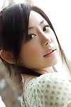Marvelous oriental youthful doll Takami Hou erotic dancing off her costume