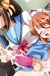 Beleza futanari no Anime visualizar boas de sendo perfurado Dobrar mais Caralho