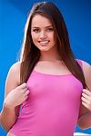 Tori Black painless a young curvy unsubtle smiles round her cute shortened tits at large