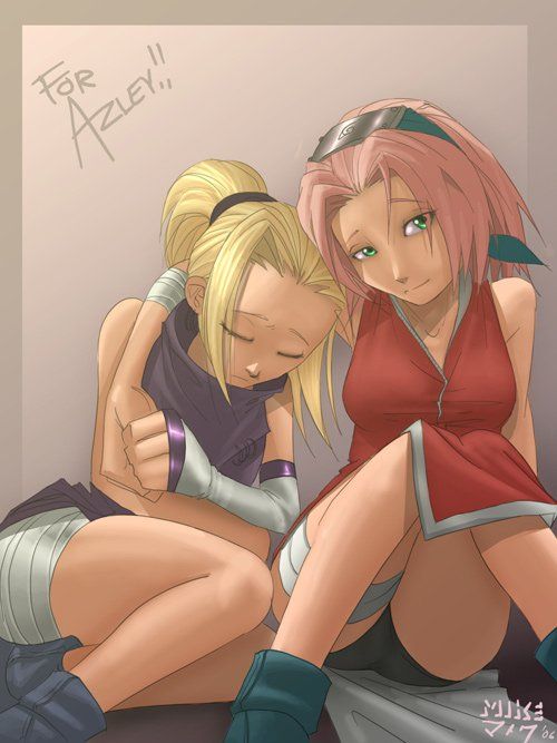 Ino Con un incremento de de Sakura es inseparables cuernos lesbianas